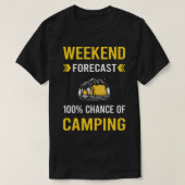 T-shirt Prévision du week-end Camping Camper (Design devant)