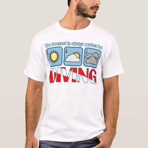 T-shirt Prévision pour la plongée