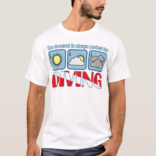 T-shirt Prévision pour la plongée (Devant)