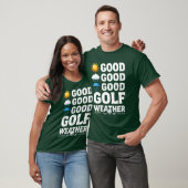 T-shirt Prévisions de golf pour golfeur (Unisexe)