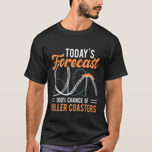 T-shirt Prévisions de montagnes russes Éléments indispensa (Devant)