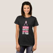 T-shirt Prévisions de musculation de week-end d'entraîneme (Devant entier)