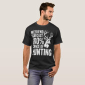 T-shirt Prévisions de week-end 100 chances de (Devant entier)