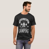 T-shirt Prévisions de week-end 100 Chances de camping Cara (Devant entier)