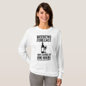 T-shirt Prévisions de week-end - 100% de chances de vinifi (Devant entier)