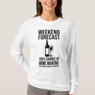 T-shirt Prévisions de week-end - 100% de chances de vinifi