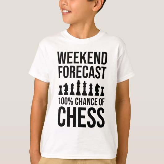 T-shirt Prévisions de week-end - 100% de chances d'échecs (Devant)