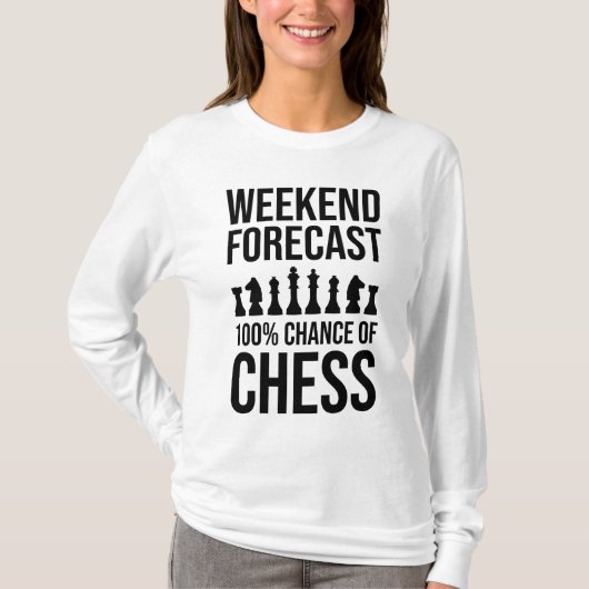 T-shirt Prévisions de week-end - 100% de chances d'échecs (Devant)