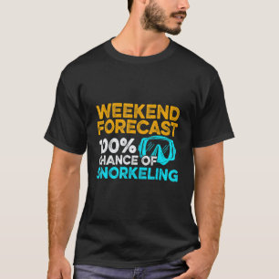 T-shirt Prévisions de week-end 100 de plongée en apnée plo