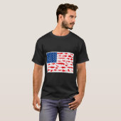 T-shirt Prévisions de week-end Chasse au cerf et risque de (Devant entier)