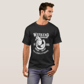 T-shirt Prévisions de week-end Courses hippiques avec une (Devant entier)