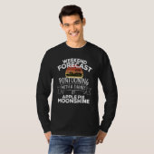 T-shirt Prévisions de week-end Pontooning avec risque de t (Devant entier)