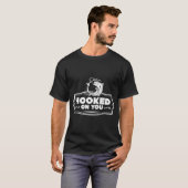 T-shirt Prévisions de week-end pour la pêche. (Devant entier)