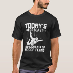 T-shirt Prévisions drôles d'aujourd'hui 100 Chances de vol