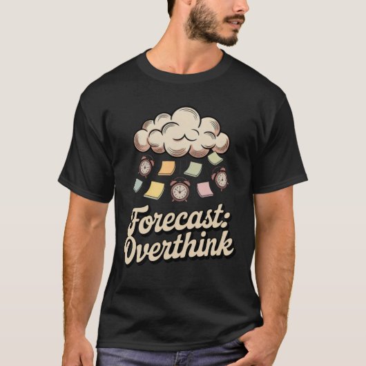 T-shirt Prévisions : Suranalyse | Création drôle de météo (Devant)
