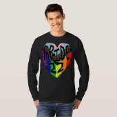 T-shirt Pride'22 Gay pride de progrès Rainbow Word Design (Devant entier)