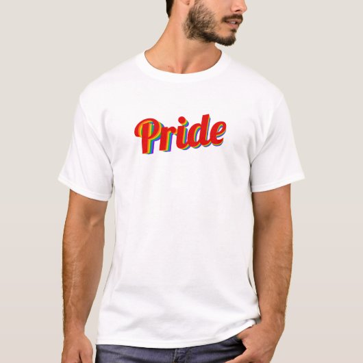 T-shirt Pride arc-en-ciel (Devant)