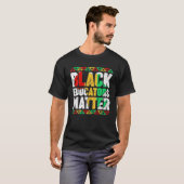T-shirt Pride Black Educators Matt Histoire des cadeaux Mo (Devant entier)