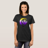 T-shirt Pride céleste non binaire Lune Boho (Devant entier)