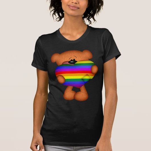 T-shirt Pride Coeur Teddy Ours (Devant)
