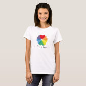 T-shirt Pride Coeurs arc-en-ciel (Devant entier)