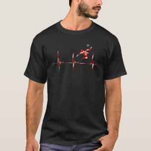 T-shirt Pride croate Football Croate Heartbeat EKG Pulse