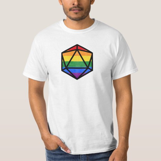 T-shirt Pride D20 pour LGBTQ+ (Devant)
