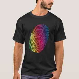 T-shirt Pride d'empreintes digitales Lgbtq Transgenre arc-