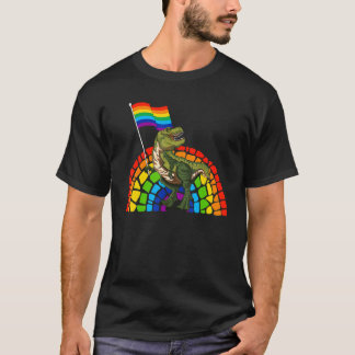 T-shirt Pride Dinosaur LGBT Gay Lesbian Transgender Trans 