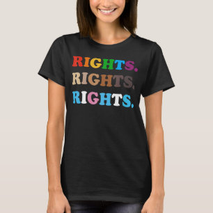 T-shirt Pride Droits Blm Droits Lgbt Lesbian Rainbows Col