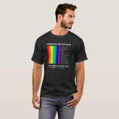 T-SHIRT PRIDE DU DRAPEAU LGBTQ ALLY GAY PRIDE SHIRT RAINBO (Devant entier)