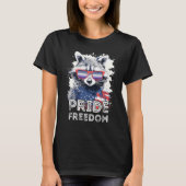 T-shirt Pride Freedom Raccoon Butch Lunettes de soleil les (Devant)
