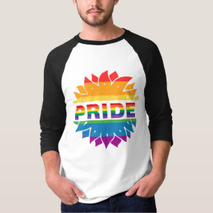 T-shirt Pride-gay lgbtq queer arc-en-ciel tournesol T-shir