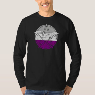 T-shirt Pride Gothique Asexuelle Wicca Witch Petagram Sata