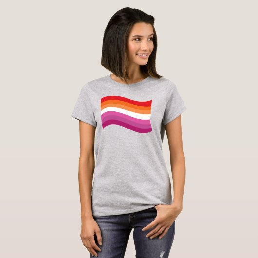 T-shirt Pride lesbienne (Devant entier)