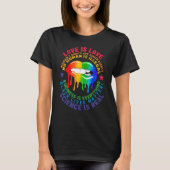 T-shirt Pride Lgbt Blm Égalité Rainbow Lips Lgbtq Amour (Devant)