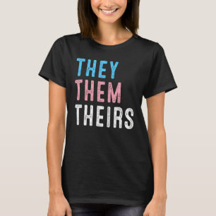 T-shirt Pride LGBT Prononononononés Eux leur transgenre G