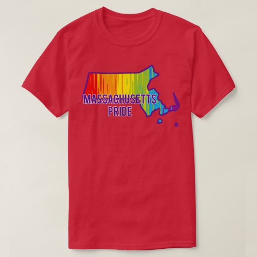T-shirt Pride Massachusetts (Design devant)