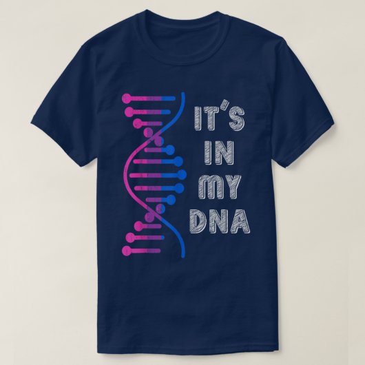 T-shirt Pride Mois ADN Biseualité Drapeau Bi Pride LGBT Bi (Design devant)