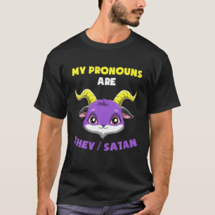 T-shirt Pride non binaire LGBTQ Satan Pronounes