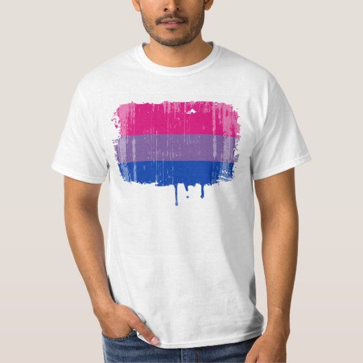 T-shirt Pride.png bisexuel vintage (Devant)