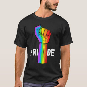 T-shirt Pride Power Fist Lgbt Mois gay Lesbian Transgende