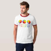 T-shirt Pride Rainbow Beach Ball Beachball Summer Tee (Devant entier)