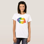 T-shirt Pride Rainbow Lips (Devant entier)