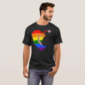 T-shirt Pride Rainbow Rat - Noir (Devant entier)