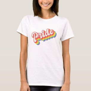 T-shirt Pride Retro Typographie
