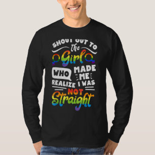 T-shirt Pride Shout À La Fille Lesbienne Pride Lgbt Gay
