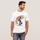 T-Shirt Pride - Skate Arc-en-ciel (Devant entier)