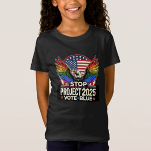T-Shirt Pride - Stop 2025 - Vote Blue