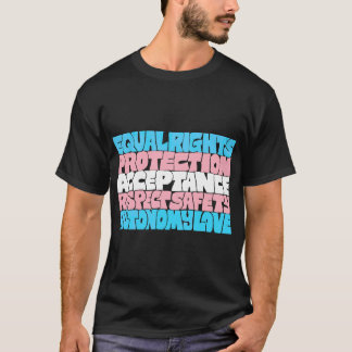 T-shirt PRIDE Trans droits flag LGBT citation typographie 